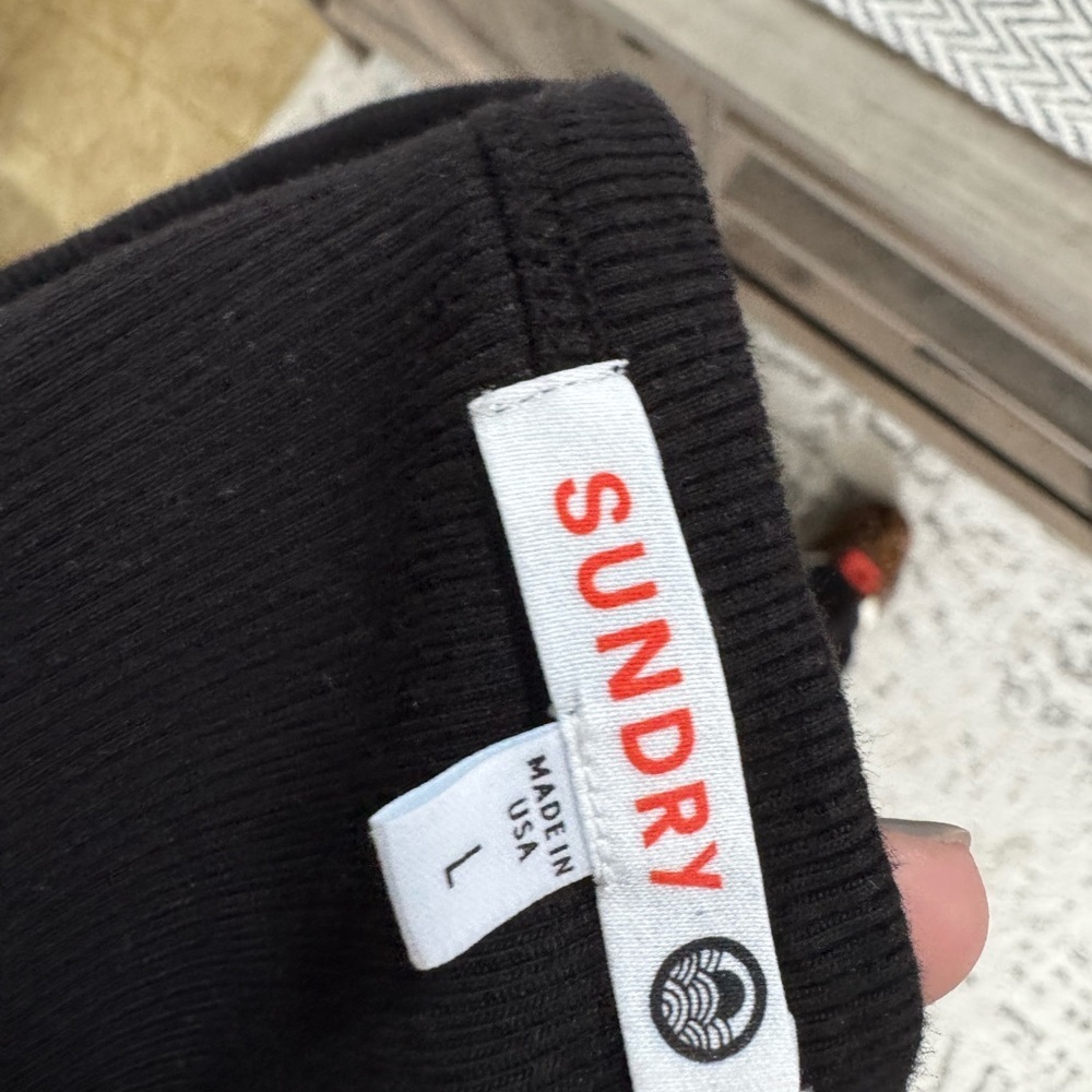Sundry Black Midi Dress - Picture 4 of 7